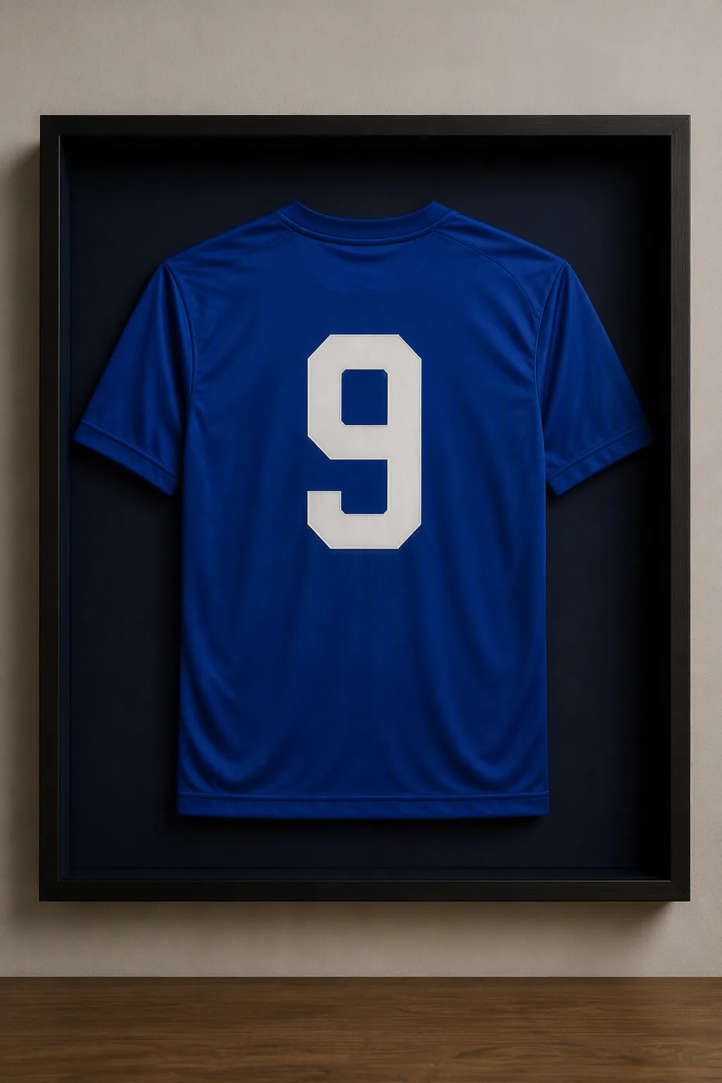Framed Football Shirt (No. 9)